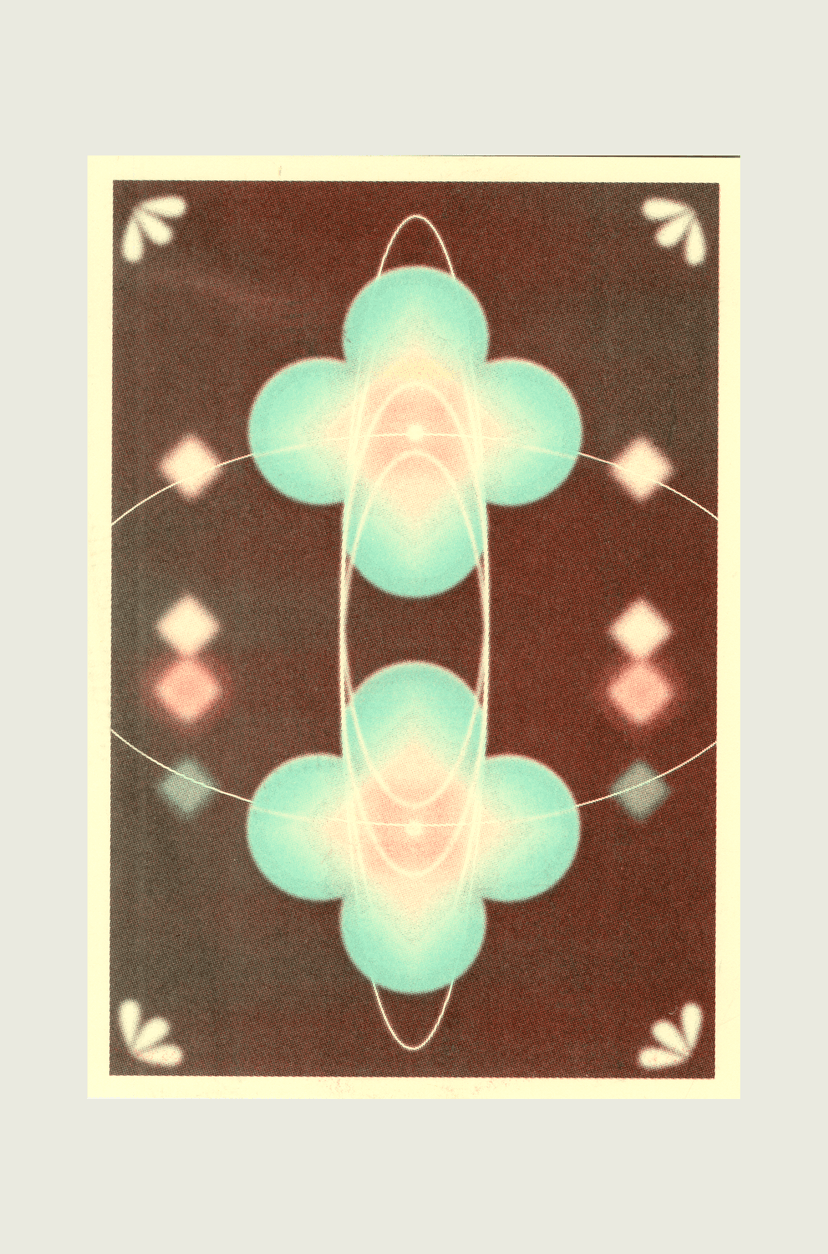 double clover print