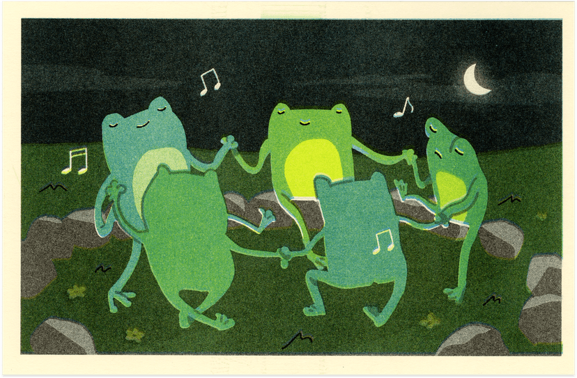 frogs illustration