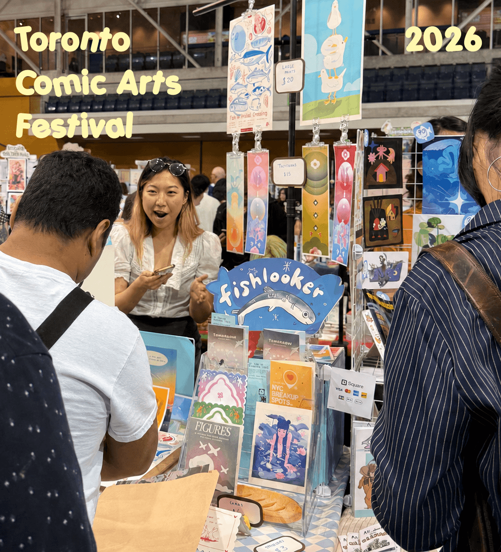 fishlooker booth at toronto comic arts festival 2026