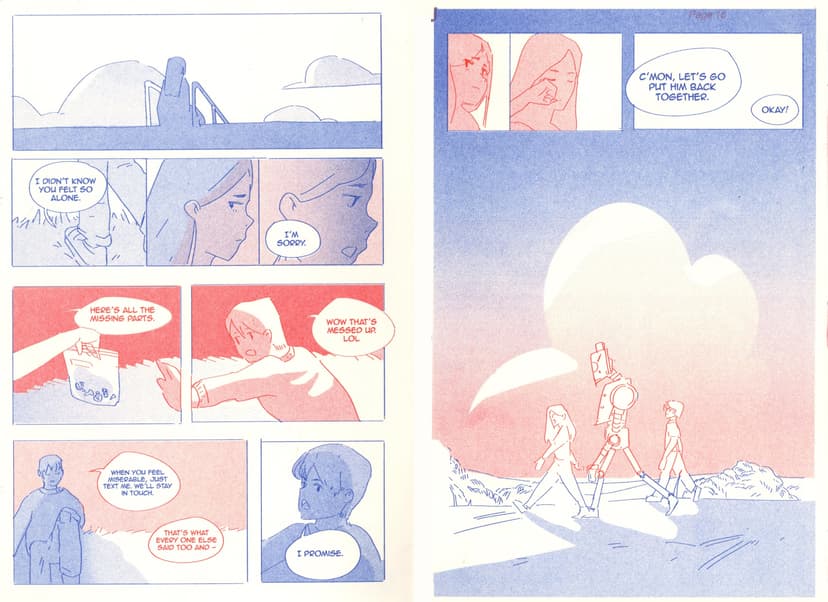 crossed wires comic spread