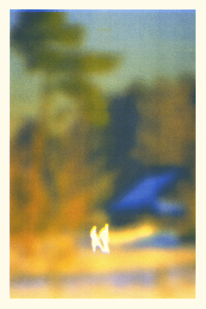 lakeside walk print
