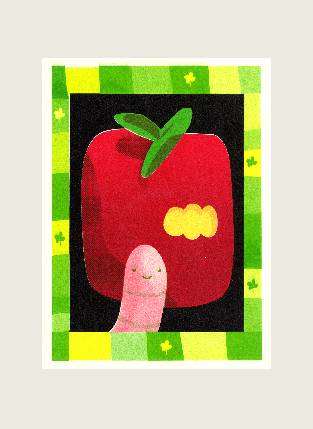 Apple Worm Print